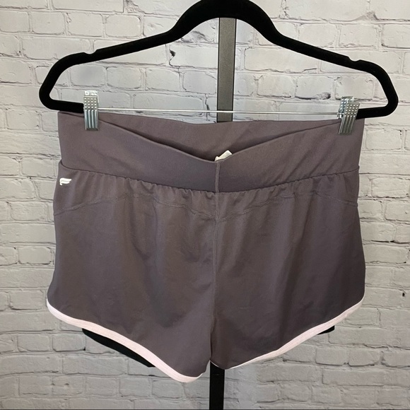 Fabletics Running Shorts with Built In Liner Size Extra Large Purple - Picture 2 of 3